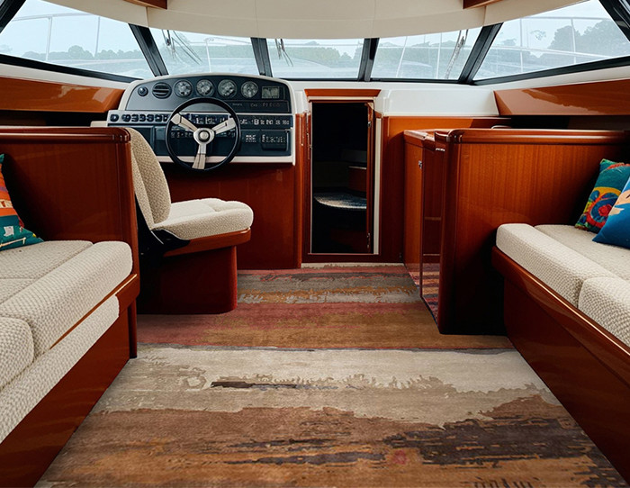 wool yacht interior decor